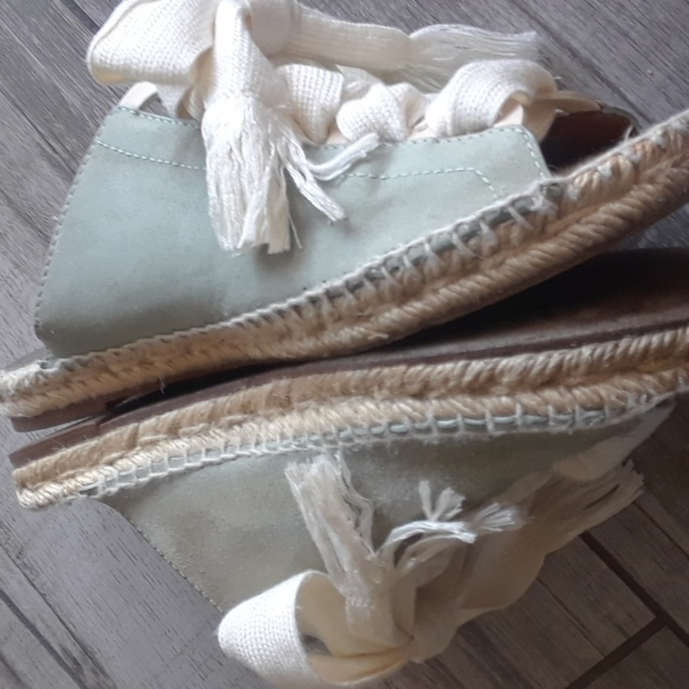 Chloe Espadrille Peep Toe Slides View 6